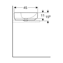 Load image into Gallery viewer, Geberit VariForm Oval Counter Top Vanity Basin with Tap Hole Bench
