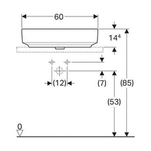 Load image into Gallery viewer, Geberit VariForm Oval Counter Top Vanity Basin with Tap Hole Bench
