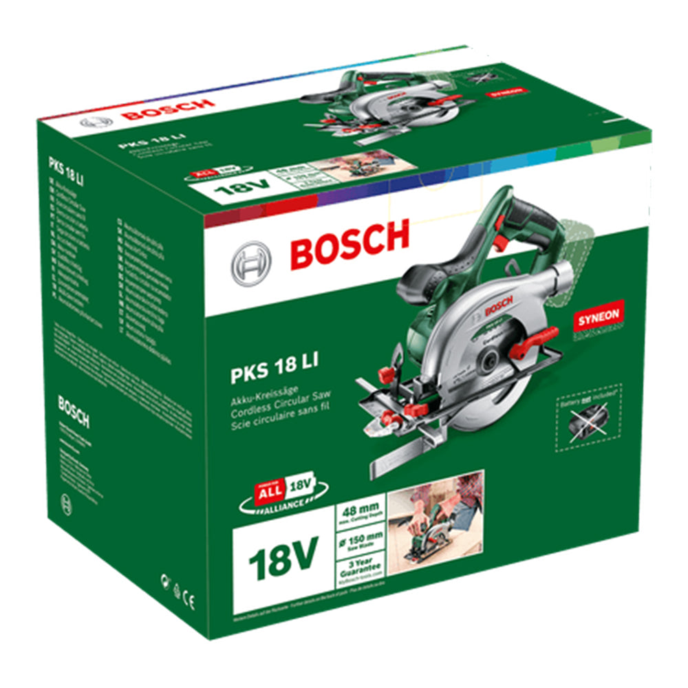 Bosch Green PKS 18 LI Cordless Circular Saw 18V