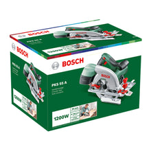 Load image into Gallery viewer, Bosch Green PKS 55 A Circular Saw 1200W
