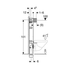 Load image into Gallery viewer, Geberit Kombifix Alpha Concealed Cistern 120mm
