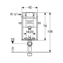 Load image into Gallery viewer, Geberit Kombifix Alpha Concealed Cistern 120mm
