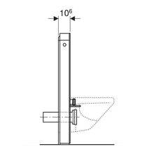 Load image into Gallery viewer, Geberit Monolith Sanitary Module for Wall-Hung Toilet 1010mm - Black
