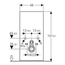 Load image into Gallery viewer, Geberit Monolith Sanitary Module for Wall-Hung Toilet 1010mm - Black
