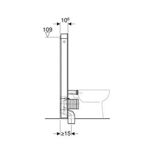 Load image into Gallery viewer, Geberit Monolith Sanitary Module for Floor-Standing Toilet 1140mm - Black
