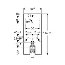 Load image into Gallery viewer, Geberit Monolith Sanitary Module for Floor-Standing Toilet 1140mm - Lava
