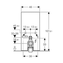 Load image into Gallery viewer, Geberit Monolith Plus for Floor-Standing Toilet 1010mm - Black
