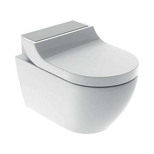 Geberit AquaClean Tuma Comfort Wall-Hung Toilet - Stainless Steel