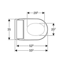 Load image into Gallery viewer, Geberit AquaClean Tuma Comfort Wall-Hung Toilet - Stainless Steel
