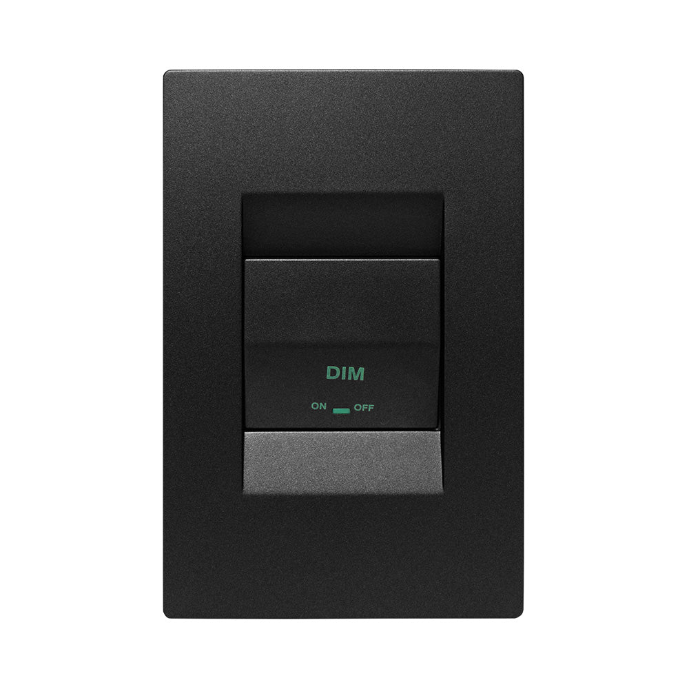 Crabtree Topaz 1 Lever Dimmer Switch 4 x 2 - Graphite