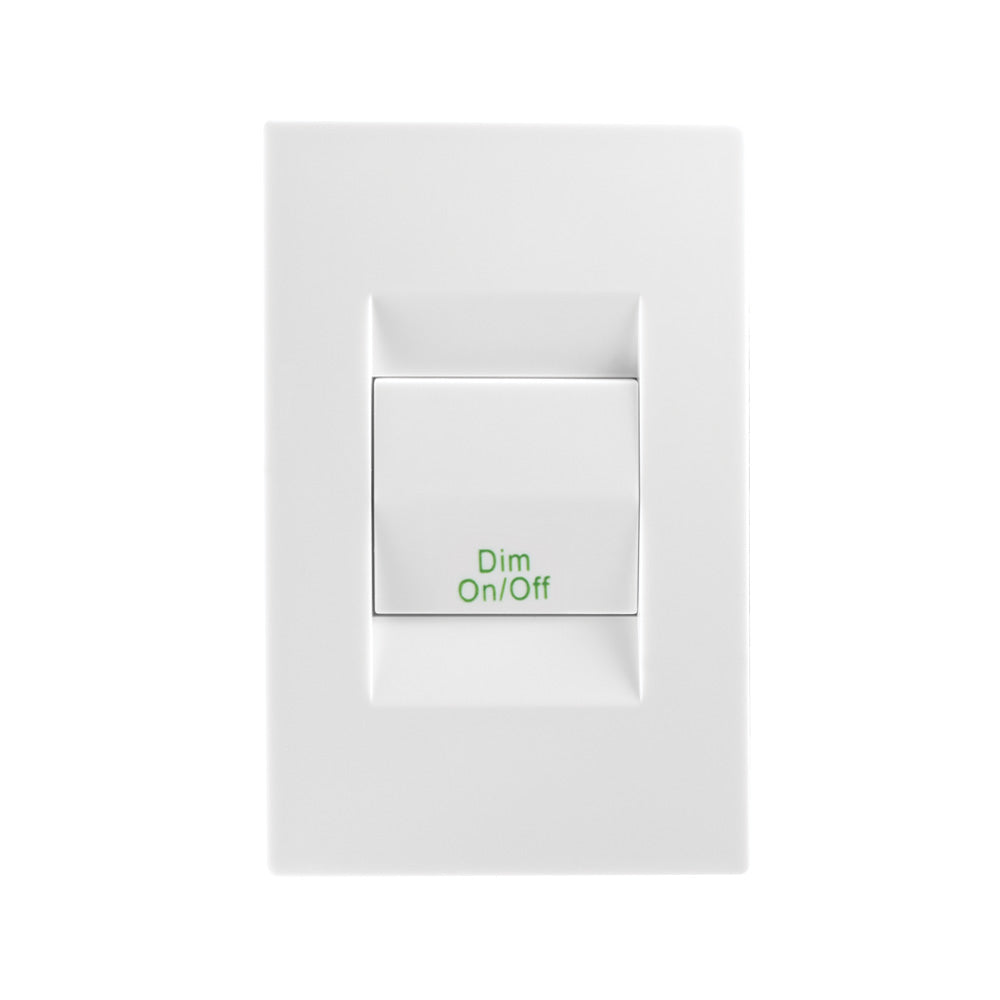 Crabtree Topaz 1 Lever Dimmer Switch 4 x 2 - White