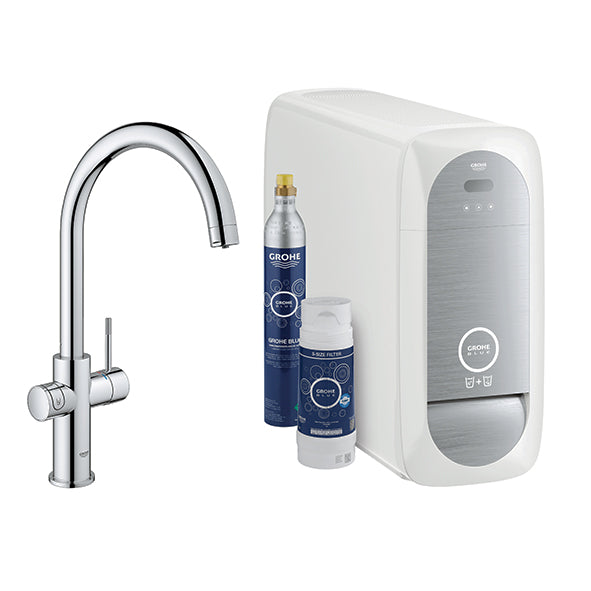 GROHE Blue Home C-Spout Sink Mixer Starter Kit