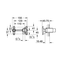 Load image into Gallery viewer, GROHE Concealed Body for 2-Hole Single-Lever Basin Mixer
