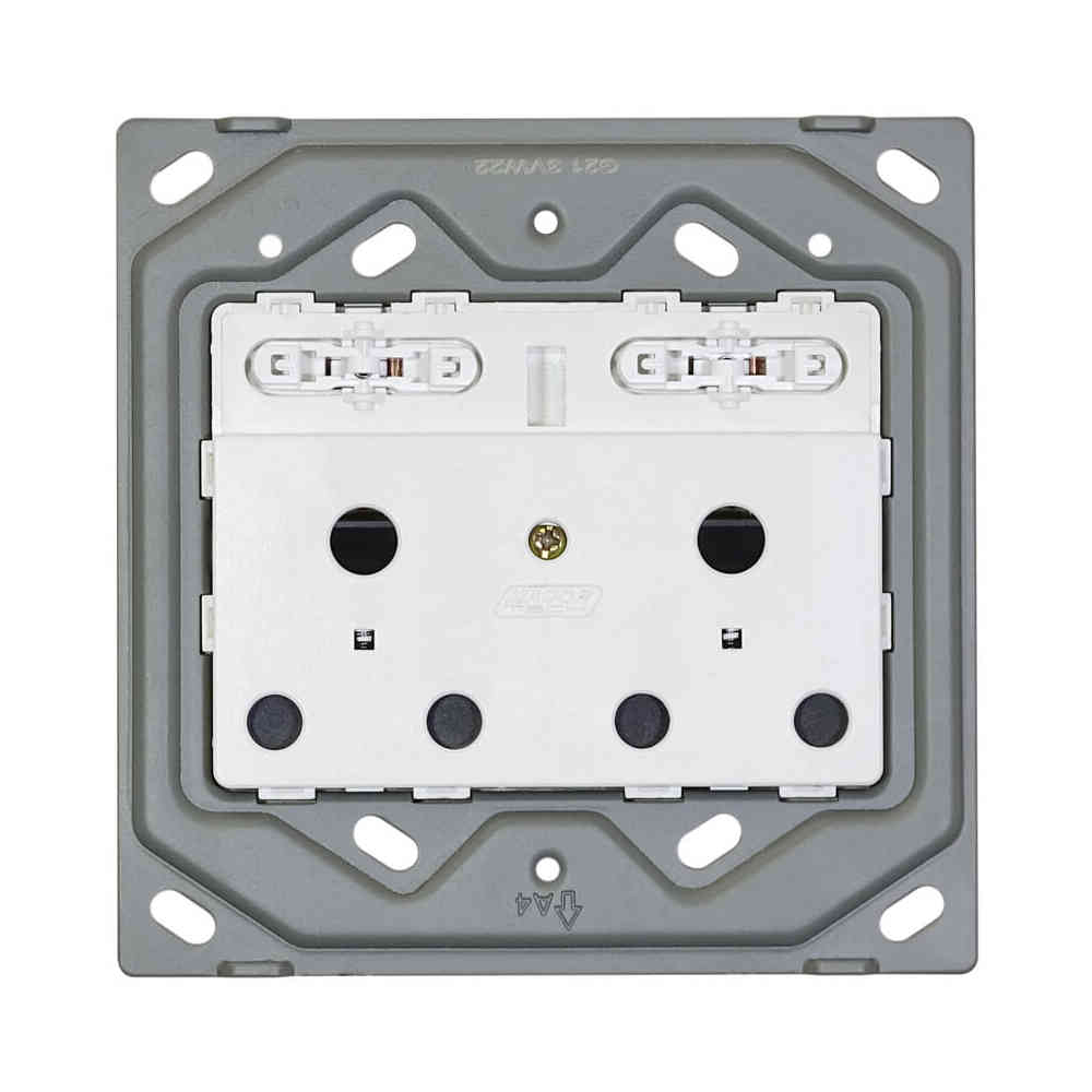 VETi 3 Double RSA Wall Socket Yoke 4 x 4