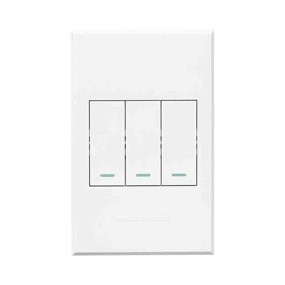 VETi 3 3 Lever Switch Cover Plate 4 x 2