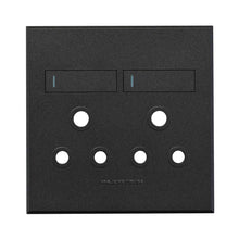 Load image into Gallery viewer, VETi 3 Double RSA Socket Cover Plate 4 x 4
