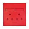 VETi 3 Double Dedicated RSA Socket 4 x 4 - Red