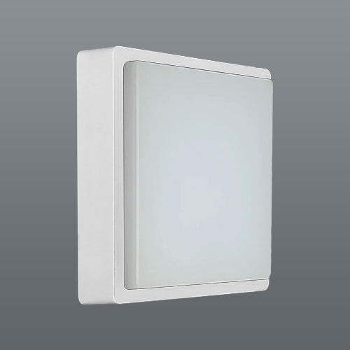 Spazio Kwele Plastic LED Exterior Bulkhead - White