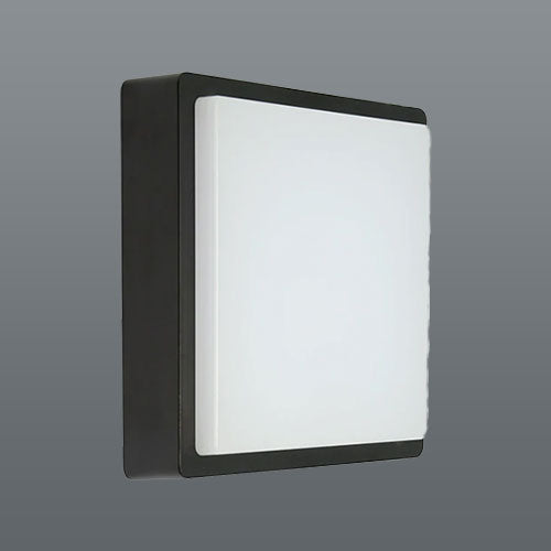 Spazio Kwele Plastic LED Exterior Bulkhead - Black