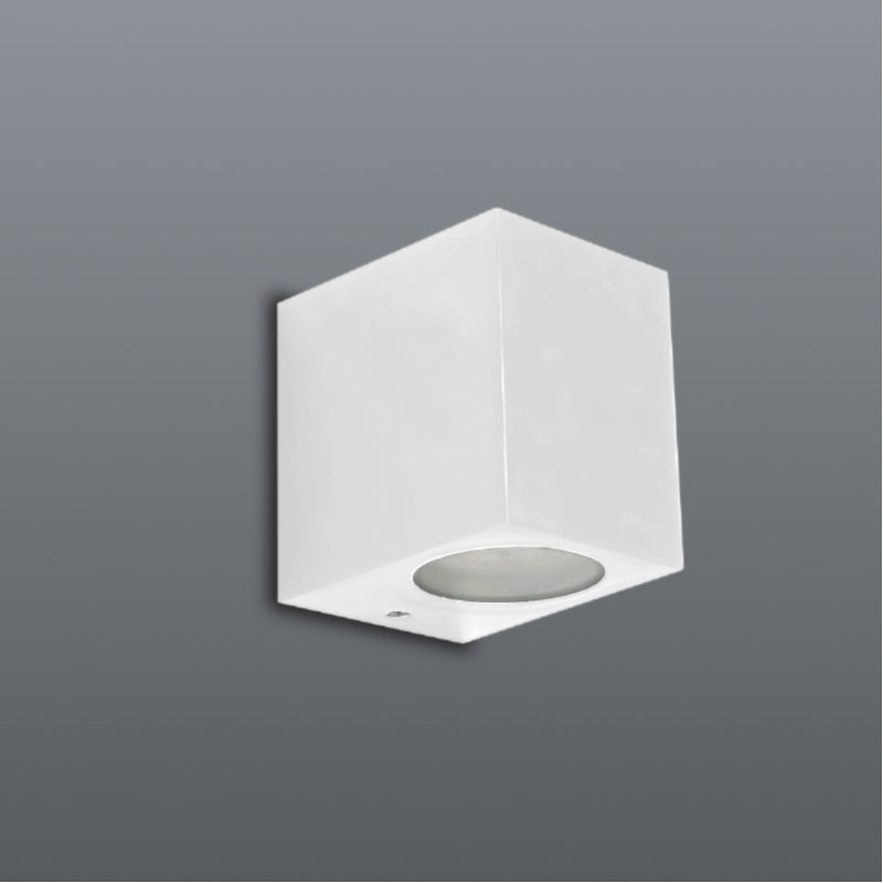 Spazio Block P Downface Square 10W GU10 LED Wall Fitting