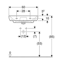 Load image into Gallery viewer, Geberit Smyle Wall-Hung Basin 600mm
