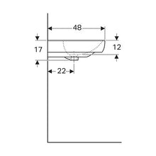 Load image into Gallery viewer, Geberit Smyle Wall-Hung Basin 650mm
