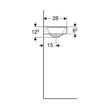 Load image into Gallery viewer, Geberit Xeno² Wall-Hung Basin with Right Tap Hole 400mm
