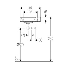 Load image into Gallery viewer, Geberit Xeno² Wall-Hung Basin with Right Tap Hole 400mm
