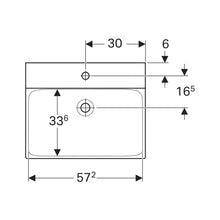 Load image into Gallery viewer, Geberit Xeno² Wall-Hung Basin with Central Tap Hole 600mm
