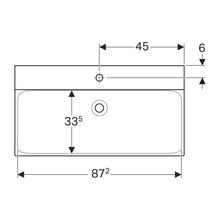 Load image into Gallery viewer, Geberit Xeno² Rectangular Wall-Hung Basin 900mm
