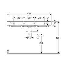 Load image into Gallery viewer, Geberit Citterio Rectangular Wall-Hung Basin 1200mm
