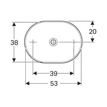 Load image into Gallery viewer, Geberit VariForm Elliptic Counter Top Vanity Basin
