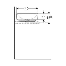 Load image into Gallery viewer, Geberit VariForm Elliptic Counter Top Vanity Basin
