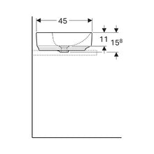 Load image into Gallery viewer, Geberit VariForm Elliptic Counter Top Vanity Basin with Tap Hole Bench
