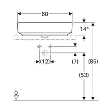 Load image into Gallery viewer, Geberit VariForm Elliptic Counter Top Vanity Basin with Tap Hole Bench
