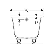 Load image into Gallery viewer, Geberit Soana Rectangular Built-In Bathtub 213L
