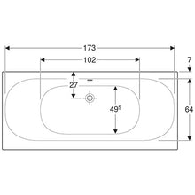 Load image into Gallery viewer, Geberit Soana Rectangular Built-In Bathtub 800mm
