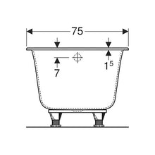 Load image into Gallery viewer, Geberit Soana Rectangular Built-In Bathtub 233L
