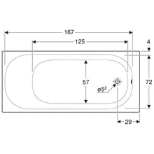 Load image into Gallery viewer, Geberit Soana Rectangular Built-In Bathtub 272L
