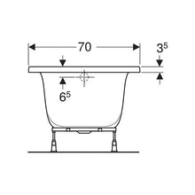 Load image into Gallery viewer, Geberit Rekord Rectangular Built-In Bathtub 176L
