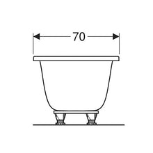 Load image into Gallery viewer, Geberit Tawa Rectangular Built-In Bathtub 700mm
