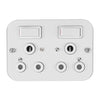 Crabtree Industrial Double RSA Socket 2 x 4