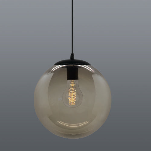 Spazio Large 60W Palla Fumo Pendant - Black