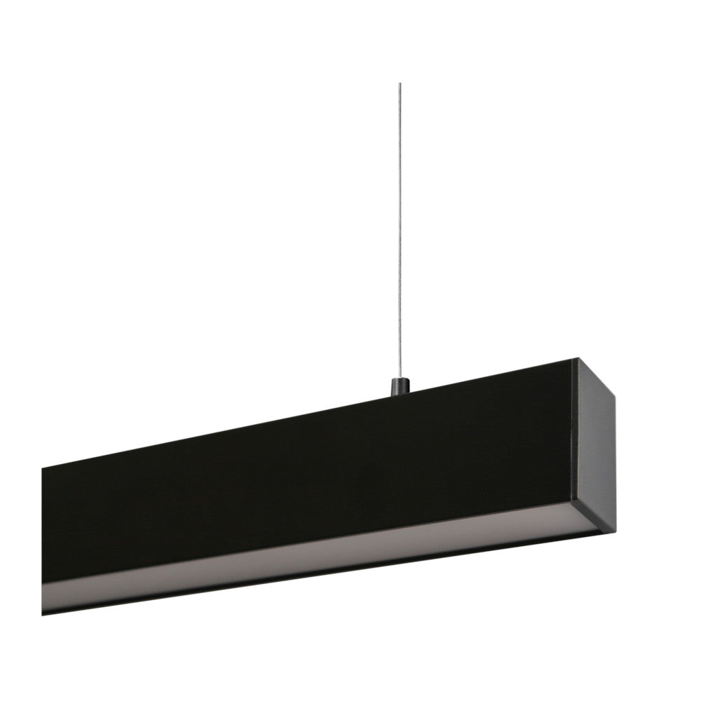 K. Light U Channel Aluminium Pendant 32W 4000lm - Black