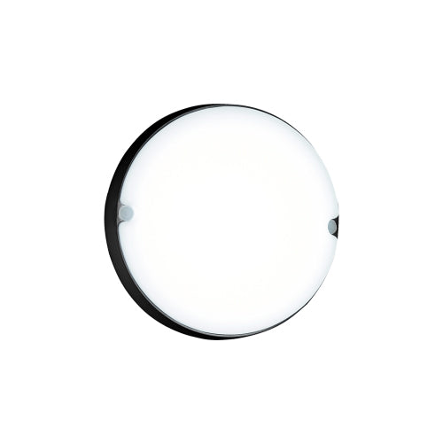 Round LED PP Bulkhead 9W 630lm 3000K - Black