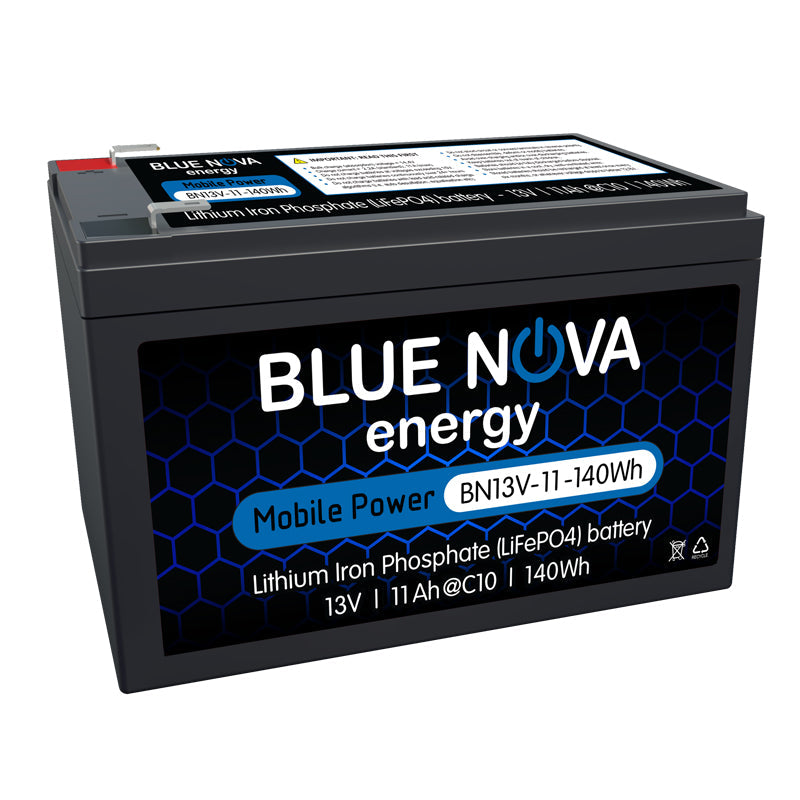 BlueNova MPS Lithium-Iron Phosphate Battery 13V 11Ah 140W