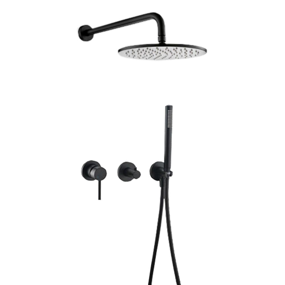 Trendy Taps Shower Set with Hose Blackened Brass