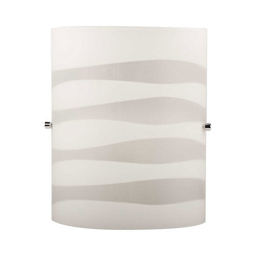 Stripe Patterned Glass Wall Light