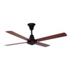 Eurolux Colonial 4 Blade Ceiling Fan 1200mm - Black / Dark Wood