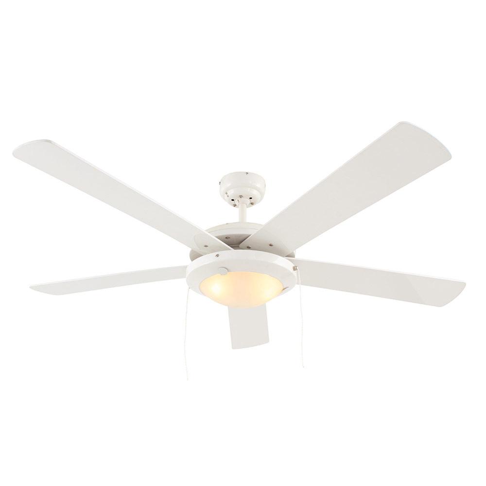 Eurolux Comet 5 Blade Ceiling Fan with Light 1320mm - White